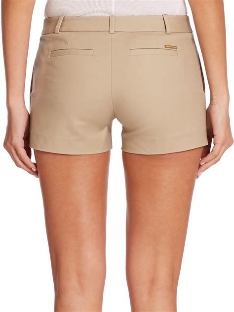 michael kors shorts women|Stretch Cotton Shorts .